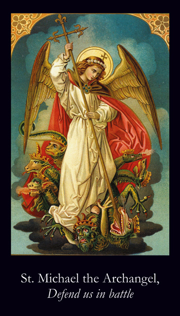 St. Michael Wallet Size Prayer Card