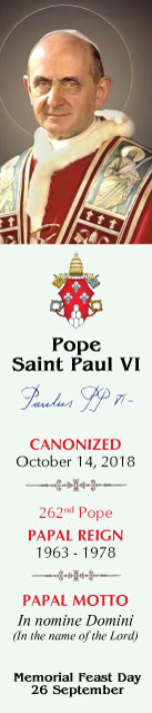 Special Limited Edition Collector's Series Commemorative Pope Paul VI Canonization Bookmarks