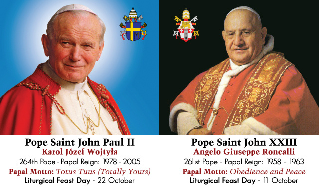 ** ENGLISH ** Special Limited Edition Collector's Series Commemorative Pope John Paul II & Pope John