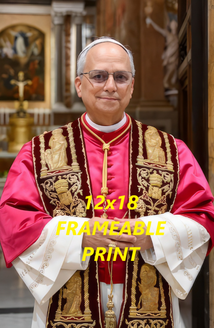 POPE LEO XIV POSTER FRAMEABLE PRINTS 